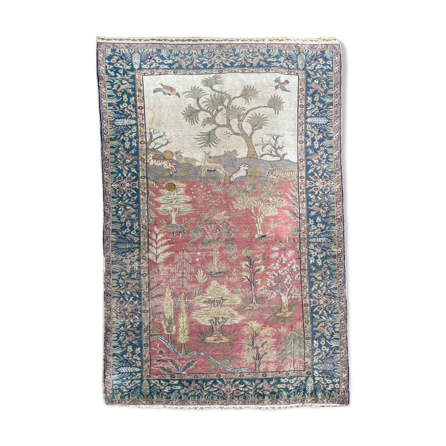 Old Turkish carpet Cesareh handmade 114x176 cm