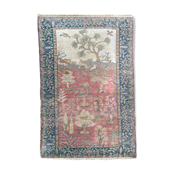 Old Turkish carpet Cesareh handmade 114x176 cm