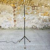 Lampadaire vintage , décors en laiton pieds tripodes circa 1960’s