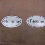Enamelled plates "'Man-Woman'