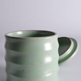 Art Deco Celadon Glazed Lidded Jar by Einar Luterkort for Upsala‑Ekeby, 1930s