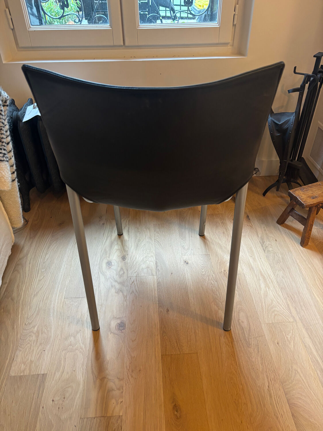 4 Philippe Starck Cheap Chic Leather chairs