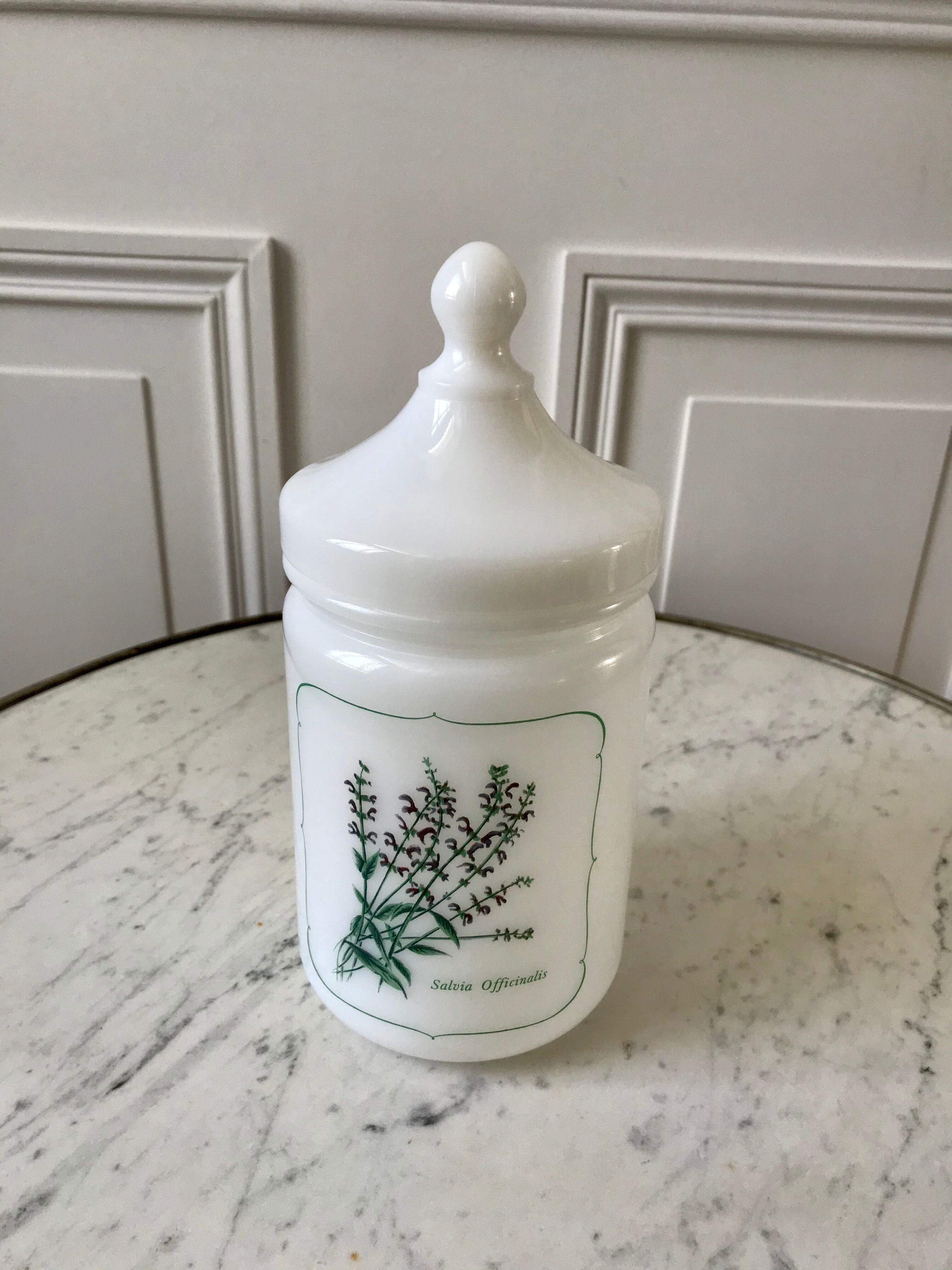 Old pharmacy jar Salvia Officinalis