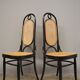 Chairs in bent beech and vienna straw, 1980