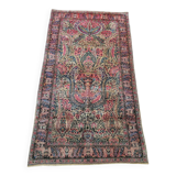 Antique Handmade Middle Eastern Kerman Rug 3.9' x 6.9' (120 cm x 211 cm), 1920s - 1L15