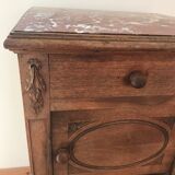 Old marble bedside table