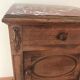 Old marble bedside table