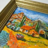 Vintage oil painting on canvas