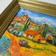 Vintage oil painting on canvas