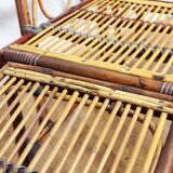 Rattan recliner chair, Bauhaus 1930