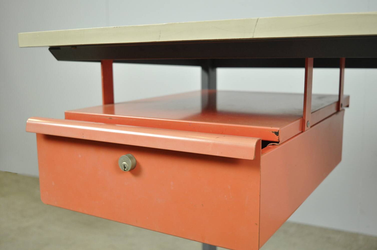 Vintage AHREND industrial Result desk by Friso Kramer, 1950s Netherlands