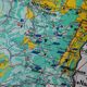 Ancienne carte scolaire : France, Nord-est, Hatier Kaeppelin.