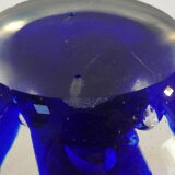 Sulphide / Paperweight THE DOLPHINS with blue background nº2