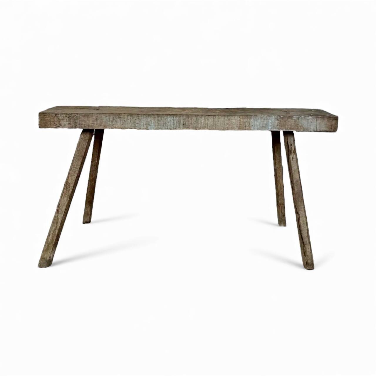 Solid oak console table, circa 1900