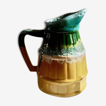 Vintage ceramic pitcher signed Ribero Vallauris