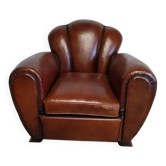 Fauteuil club dossier fleur