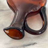 Amber Glass Pitcher