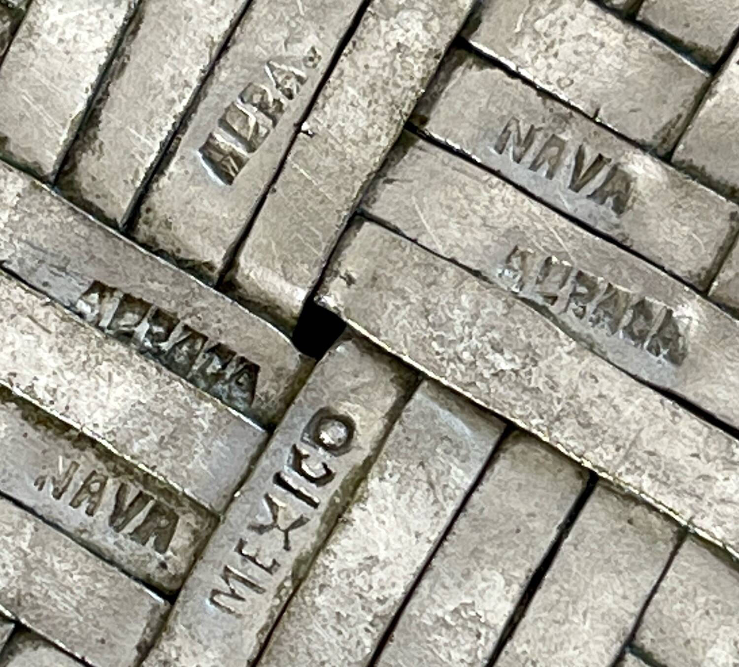 Woven alpaca catchall tray