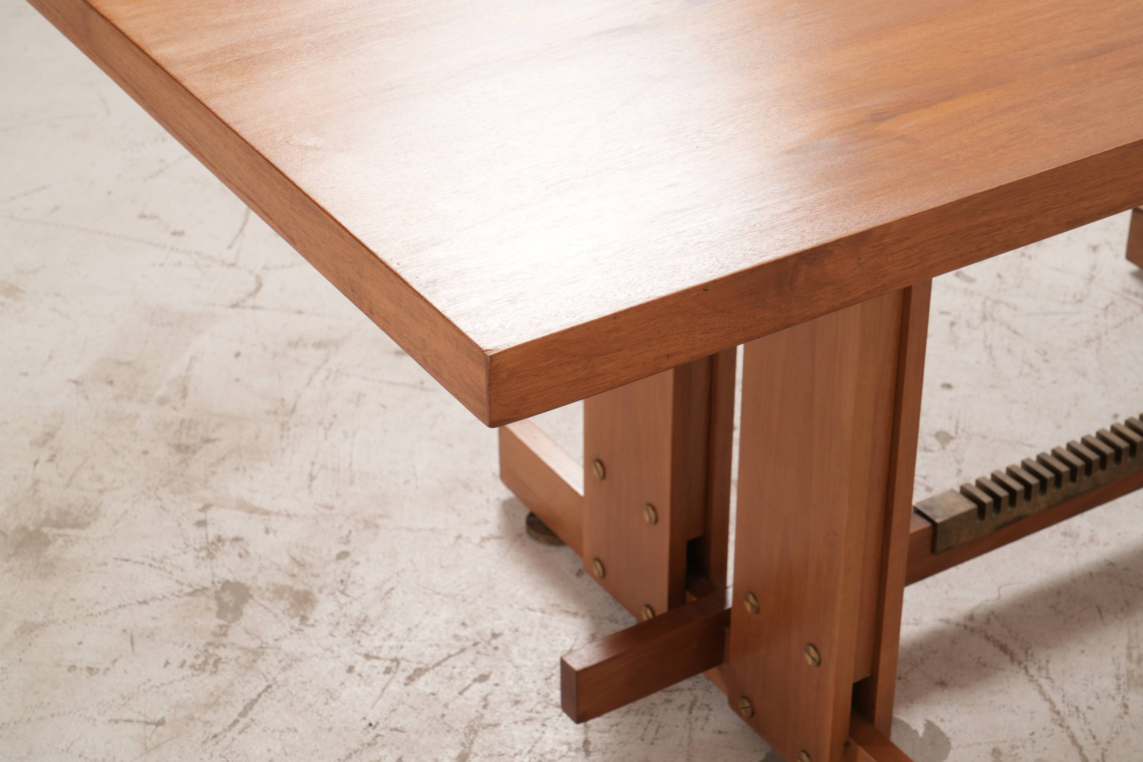 Ilmari Topiovaara/ Large Dining Table (wood)/ Vintage Design Dining Table