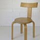 Tabouret en bois vintage, chaise pour enfant scandinave
