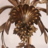 Lustre fleurs de lys en bronze doré fin XIXème