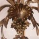 Late 19th century gilt bronze fleur-de-lis chandelier