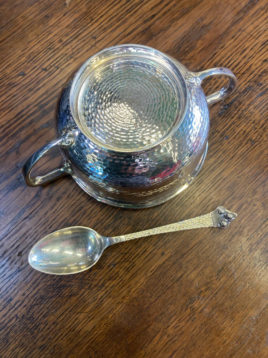 Argent Sucrier et Cuillère