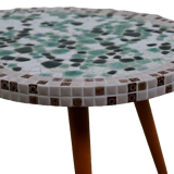 Kidney-shaped mosaic plant table
