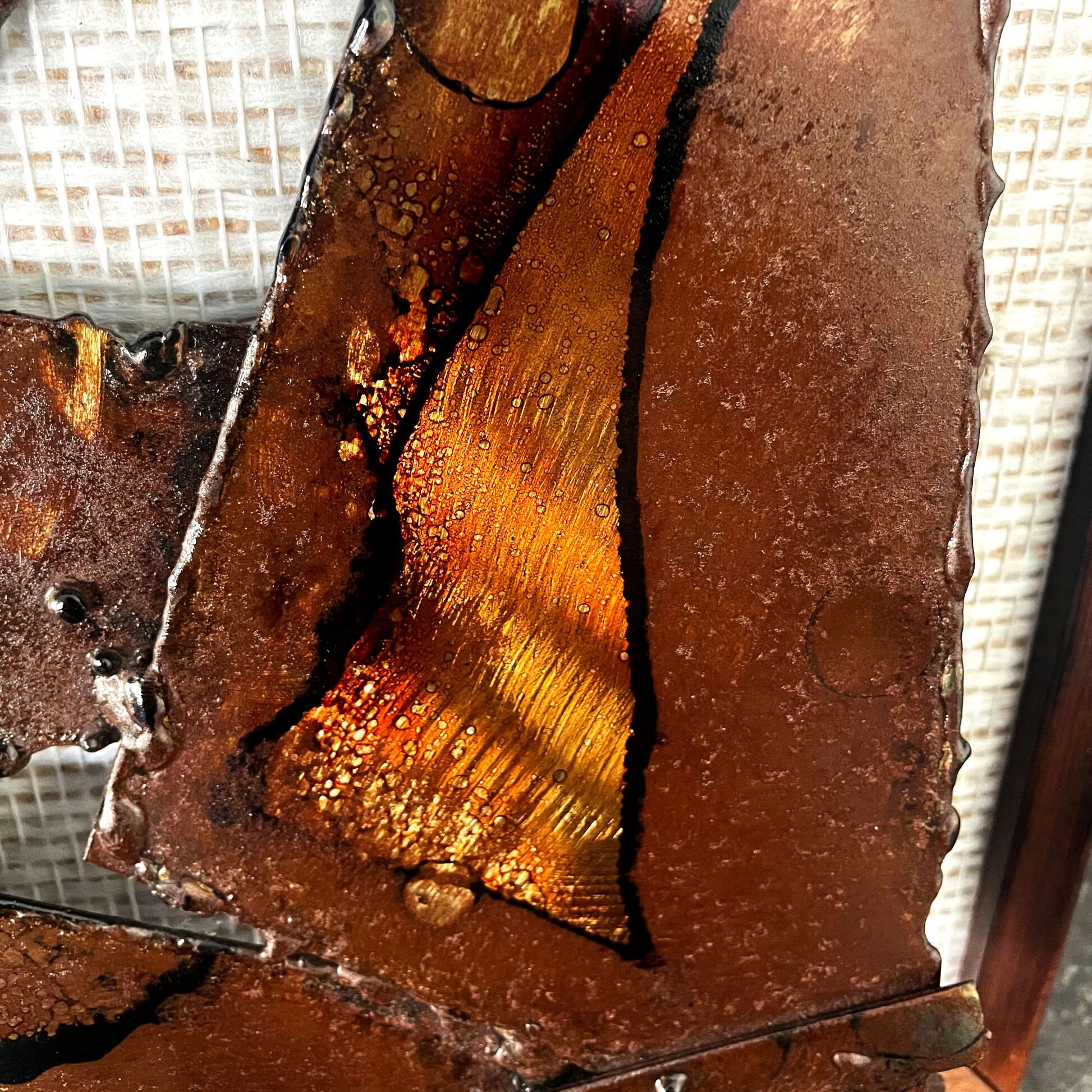 Sculpture murale en métal brutaliste de Henrik Horst des années 1970