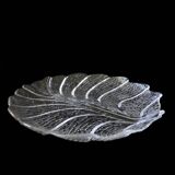 Vintage large glass plate "eden" designed by lars hellsten 1974 for orrefors