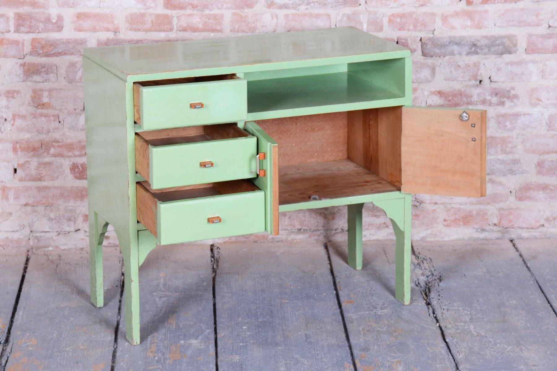 Art Deco Small Cabinet in Spruce, Czech, 1920s