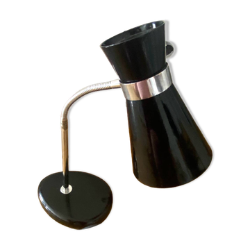Lampe Diabolo bureau Métal Noir 70 luminaire light vintage design ancien Ob