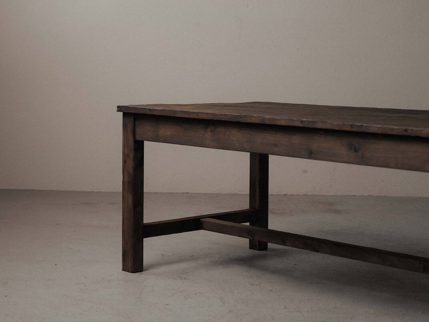 Farm table in solid pine, around 1900