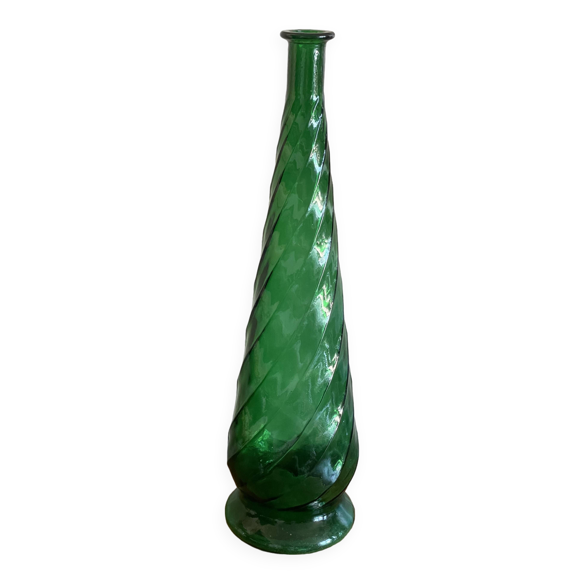 Large green vase soliflore