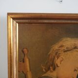 Tableau « Le Portrait de la jeune fille », design scandinave, XIXe siècle