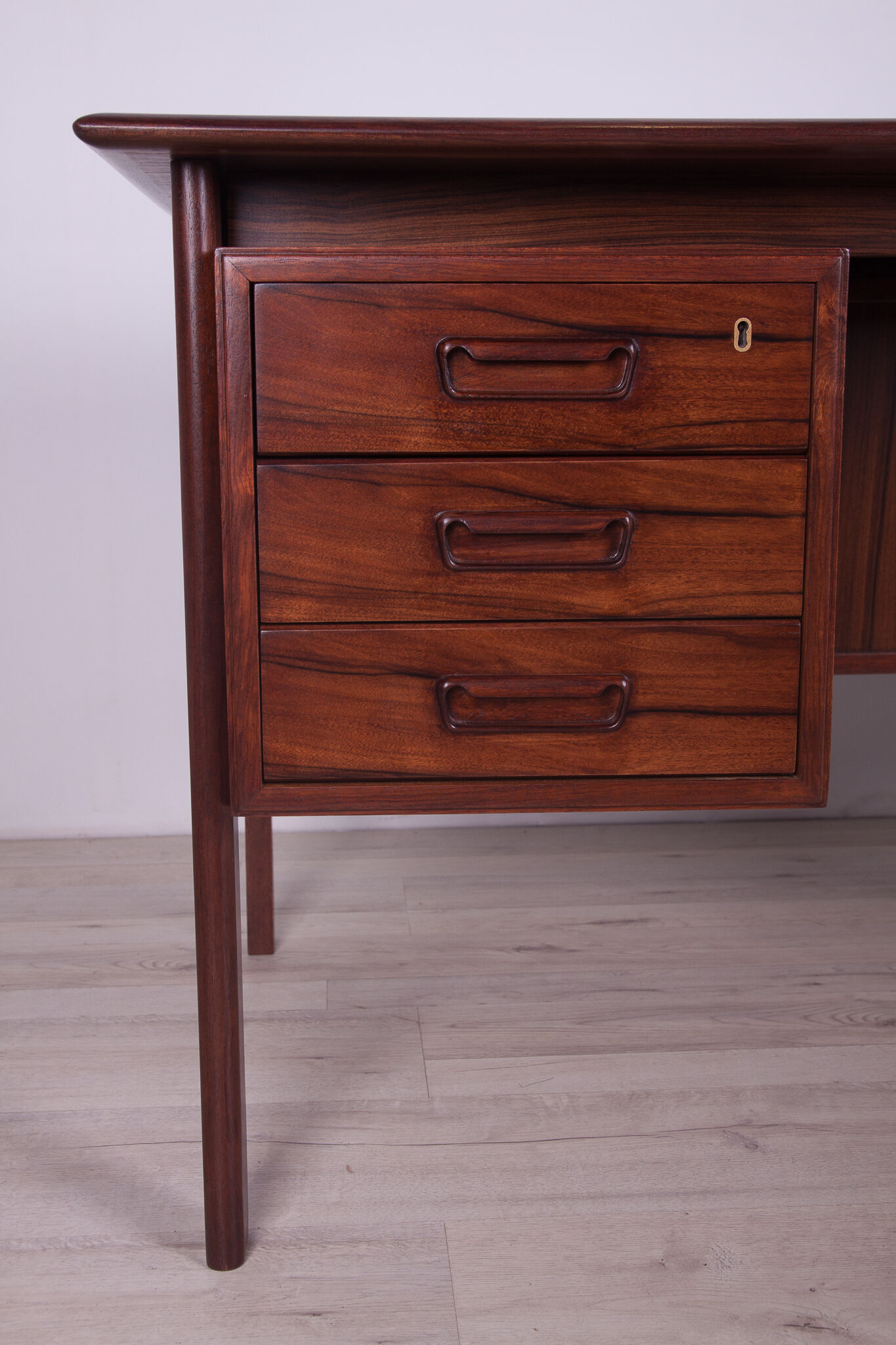 Mid-century freestanding rosewood desk, 1960s