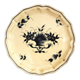 Decorative plate earthenware from Salins France decoration Basket