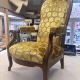 Voltaire armchair with a rack mechanism