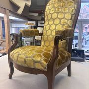 Fauteuil Voltaire à crémaillère