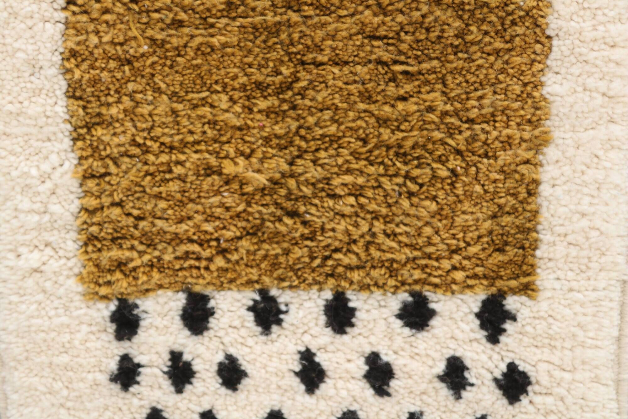 Handwoven coloured wool rug, 265 x 70 cm - R319