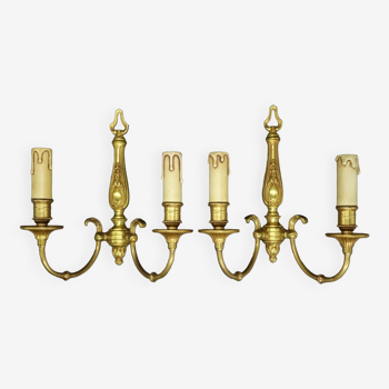 Pair of Louis XVI style wall lights