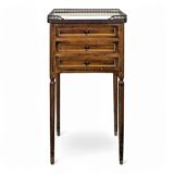 Louis XVI period mahogany bedside table