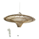 Suspension rattan saucer iron frame D:120 H:60
