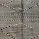 Tapis berbère Kilim noir et blanc 280x185cm