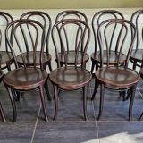 Series of 10 bistro chairs
