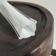 Vase soliflore blanc en verre