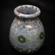 Gerbino vase in mixed clay with blue hues - Vallauris Mid-Century