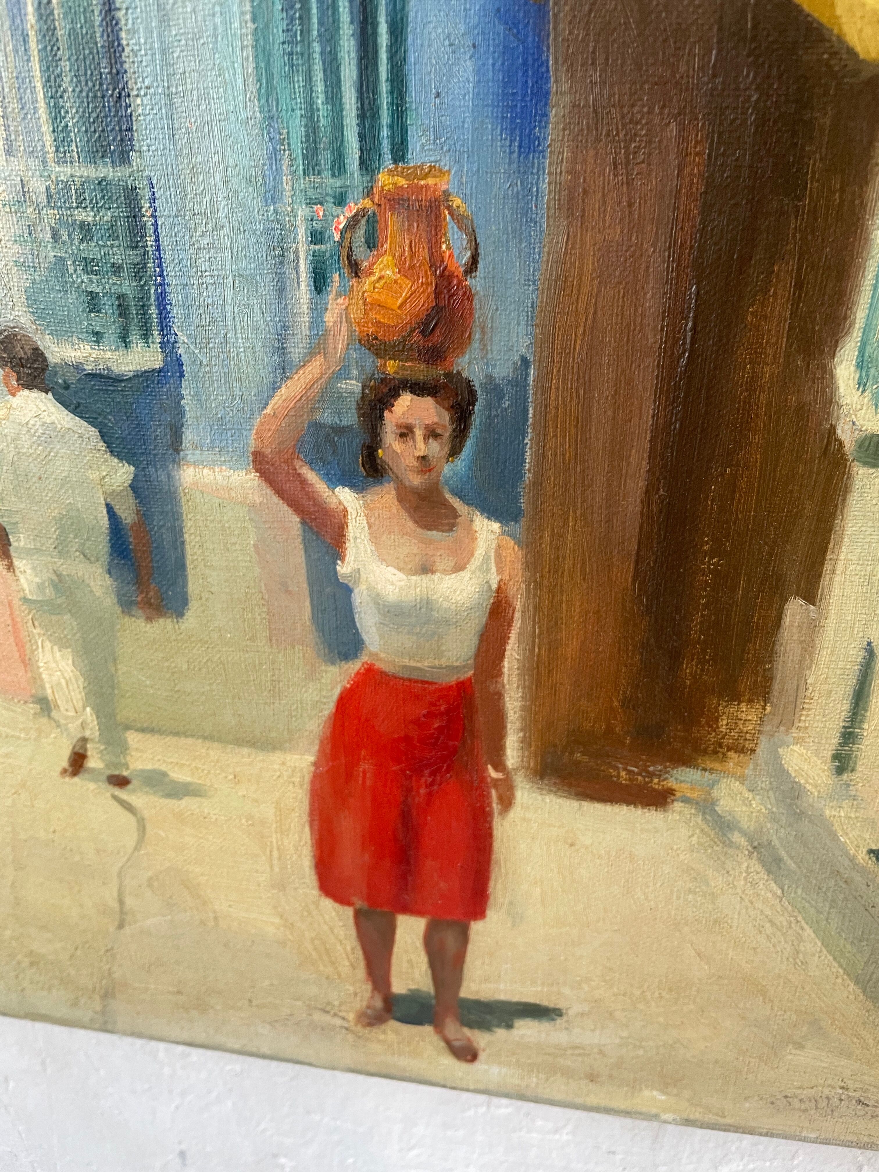 Canvas oil landscape alley 60x80cm