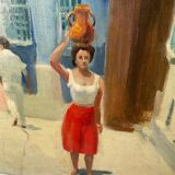 Canvas oil landscape alley 60x80cm