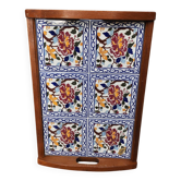 Large Gien peony platter